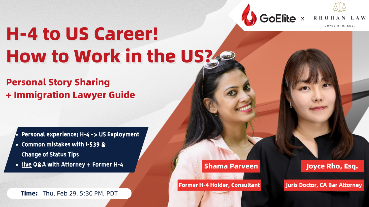 H4 Visa Holder to work in the US!